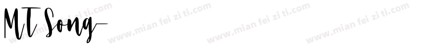 MT Song字体转换